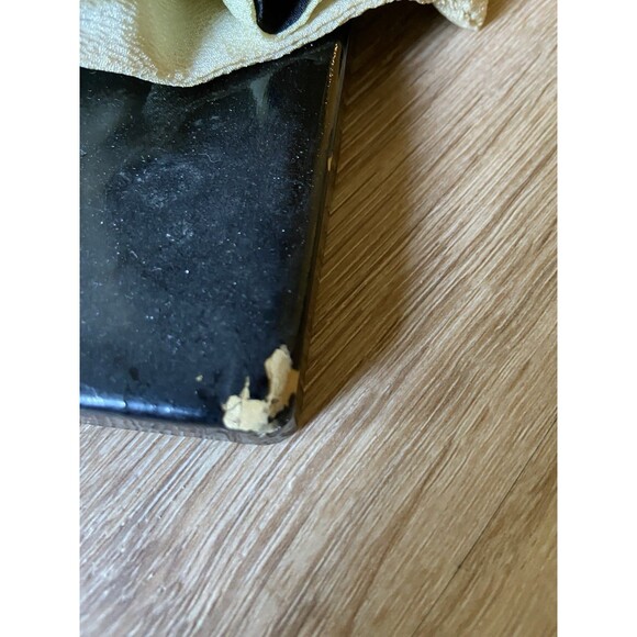 Vintage Handmade Japanese GEISHA DOLL Cloth Face & Hands Black Floral KIMONO - Picture 5 of 7